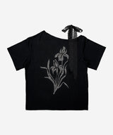 Iris Lace Ribbon Tee #Black(黑)