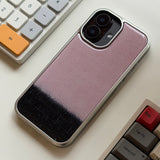 TWO - TONE MOHAIR EPOXY CASE - PINK