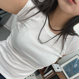 Clear Ball Antique Layered Necklace