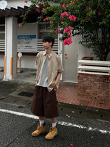 リニアストライプショートスリーブシャツ – M/L (3 Colors)