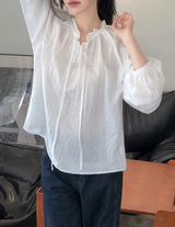 #Natural フェミニンフリルストラップブラウス (3color)