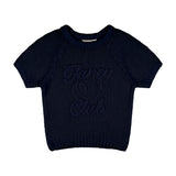 刺繍ネットレグランニット (Navy) F25QB090
