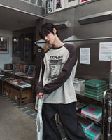 Vision Color Matching Raglan Long Sleeve