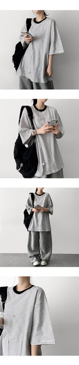 Boxy fit Coloring Thinline Short-sleeved T-shirt