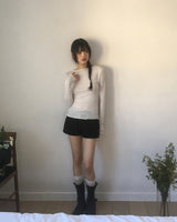 パットドットレイヤードロングスリーブTシャツ