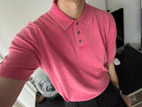 ASCLO ピグメントカラー半袖ニット (5color)