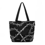 Barb Wire Totebag Black