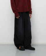 BRUSHED WIDE CORDUROY PANTS_BLACK