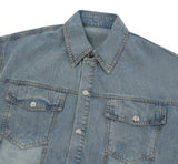 COUNTRY DENIM HALF SHIRT (2color)