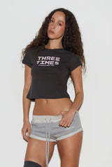スポーツクラブTシャツ チャコール