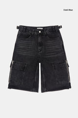 Code cargo bermuda denim pants