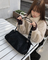 Seah Eyelet Leather Shoulder Bag