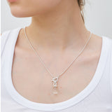 LUMP OF WATER DROP NECKLACE (COLORLESS)