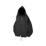 RELABEL Spatial Relations (Layered) Detachable Oversized Hood Multi-plane Batwing Sleeves Revamped Harrington Jacket