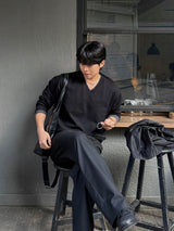 Avan straight rivet slacks