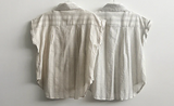 Bronze stripe roll-up short sleeve shirt