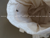 frill cotton big shoulder bag