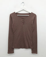 Chateau Floral Button Long Sleeve (3color)