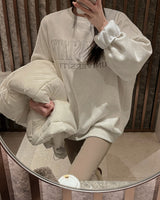 Overfit fleece sweat