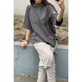 スリップネックオーバーロックTシャツ