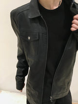 Slate trucker blazer jacket