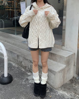 Meld knit hood jumper