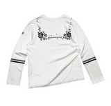 セーラーカラープリンティングTシャツ オフホワイト