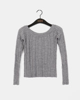 Linko Twisted Slim Fit Off-Shoulder Knitwear