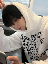 cosyharu trimming hood t-shirt