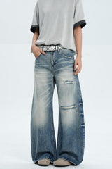 Distressed Scythe Baggy Jeans
