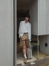 ウェイシースルーチェックシャツ