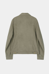 ビンテージウォッシュド5ポケットワークジャケット (Washed Khaki)