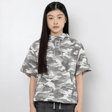 ツイスターボタンフードT - Camo