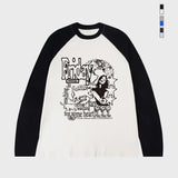 [UNISEX] フライデービンテージラグラン長袖Tシャツ
