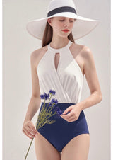 Celie swimsuit White&Blue