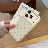 Dopamine Color Polka Dot Soft iPhone Case (iPhone 13–17 Series)