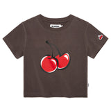 シグネチャービックチェリークロップTシャツ【ダークブラウン】