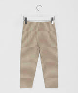 Mimi Stripe Layered Three Quarter Leggings Pants
