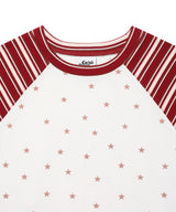 ストライプスターラグラン長袖Tシャツ ホワイト(CV2GSFT550A)