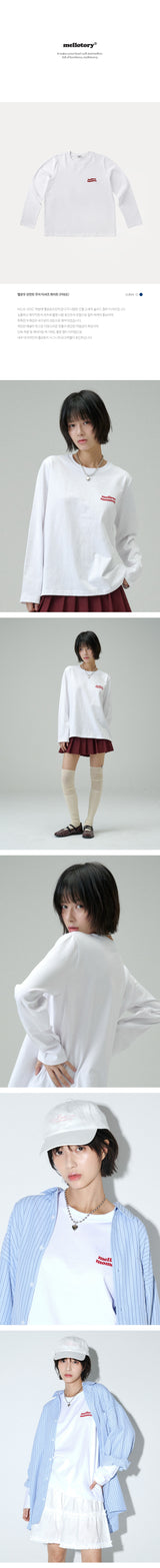 メロウモーメント プレーンTシャツ (White)