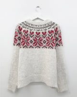 Roselle Heart Snowflake Cardigan (2color)