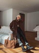 ★Regen Balmacaan Mustang Wool Coat
