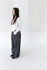 rose frill top(2colors)