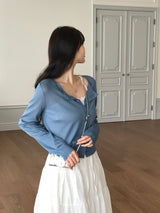 [MADE] イブン,シースルーロングスリーブカーディガン