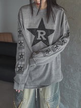 Rスターピグメントルーズフィット長袖Tシャツ