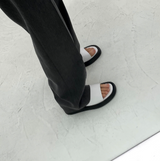 Black & White Platform Slippers