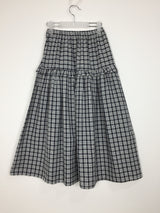 Cozy Check Long Skirt (2color)