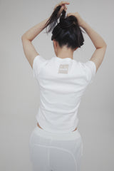 C 90S ラインベーシックTシャツ_ホワイト
