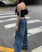 Brush strap pants
