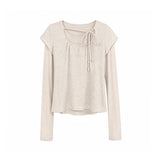 Elin Square Neck Layered Tee